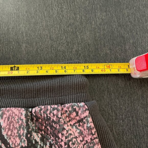 Eleven Paris Snakeskin Print Joggers Pink Gray Draw String Casual Pants, Size L - Picture 6 of 7